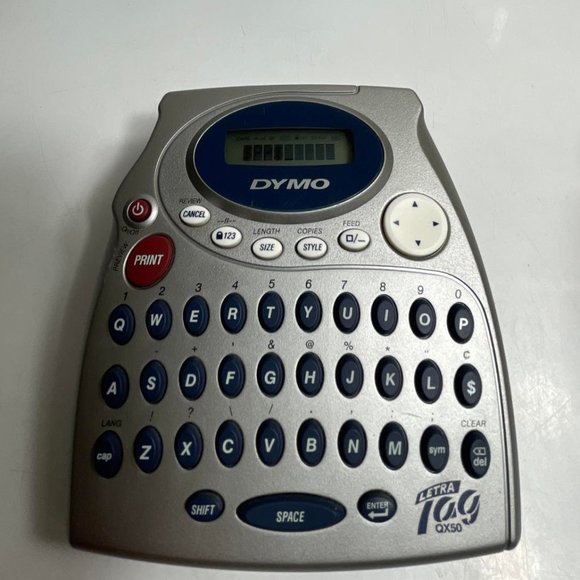 Dymo QX50 Electronic Handheld Letra Label Maker Keyboard Tag Printer Machine - Picture 1 of 11